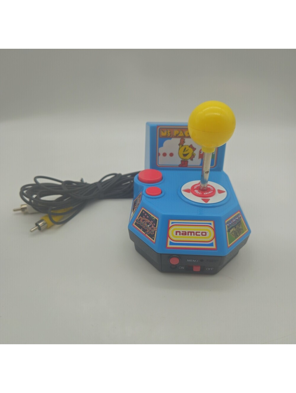 Namco Ms. Pac-Man 5-in-1 TV Plug N Play TV Game Jakks Pacific Arcade WORKS